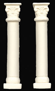 Dollhouse Miniature Column Sets (Half Round) 